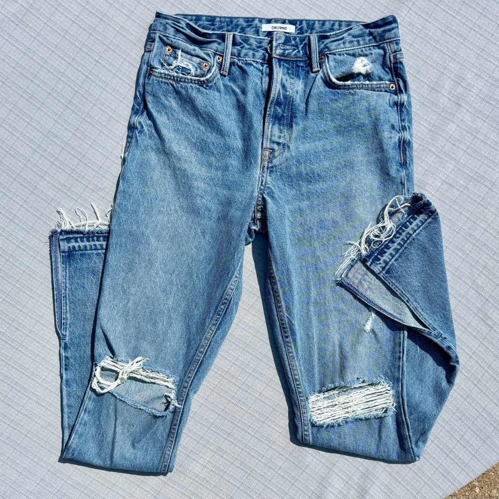 GRLFRND Natalia high rise skinny split jeans size 27 - Picture 2 of 3